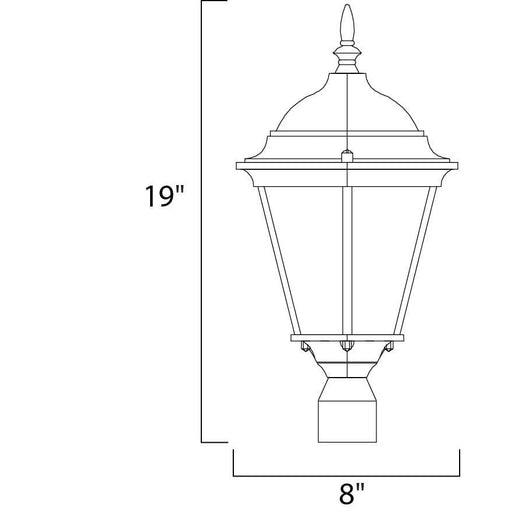 Westlake Black Outdoor Pole/Post Mount - Outdoor Pole/Post Mount