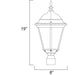 Westlake Black Outdoor Pole/Post Mount - Outdoor Pole/Post Mount