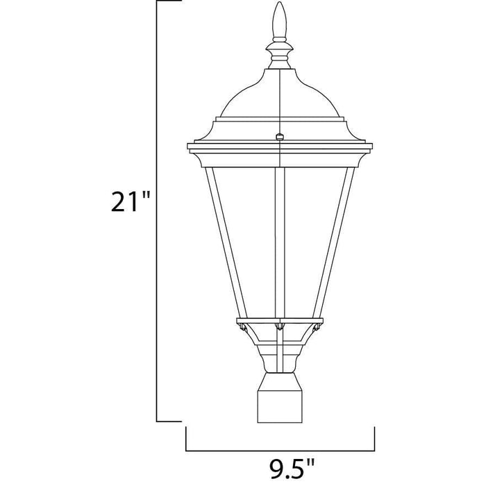 Westlake White Outdoor Pole/Post Mount - Outdoor Pole/Post Mount