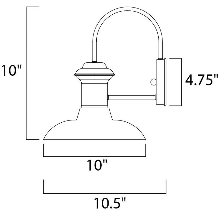Wharf Empire Bronze Outdoor Wall Mount - Outdoor Wall Mount