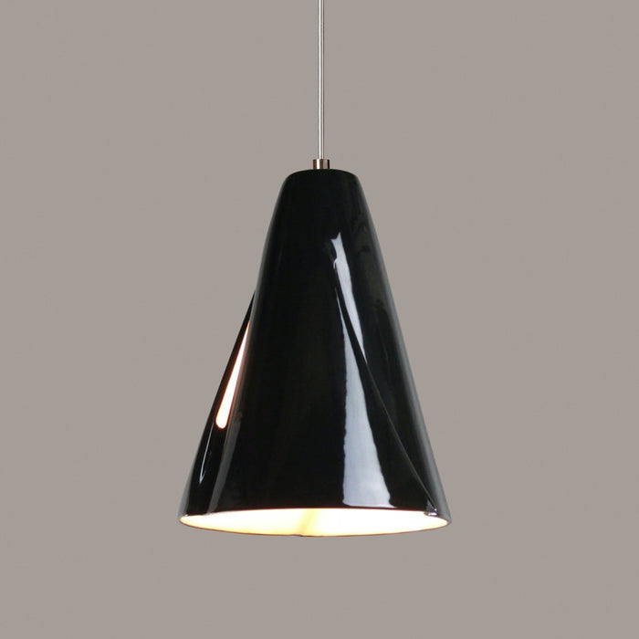 Whirl Black Gloss Halogen Mini Pendant - Mini-Pendants