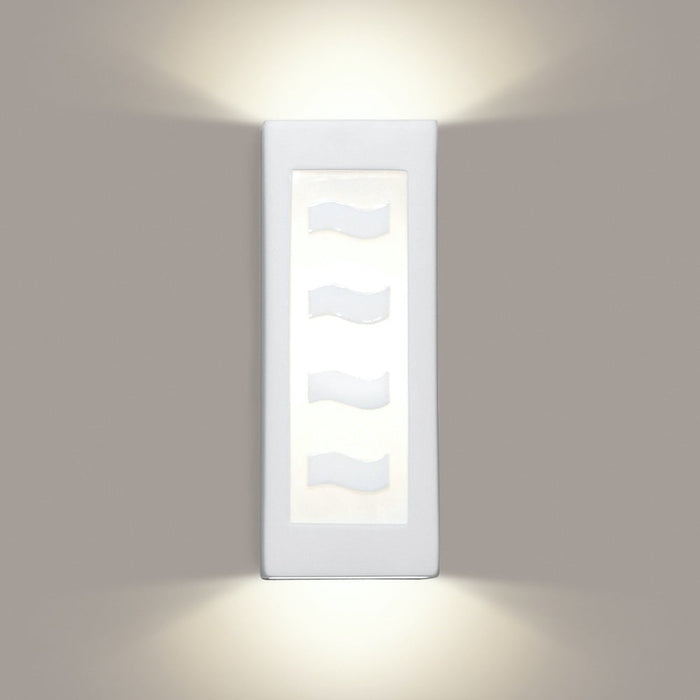 White Serenity Satin White Wall Sconce - Wall Sconce