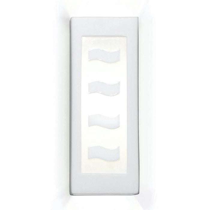 White Serenity Satin White Wall Sconce - Wall Sconce