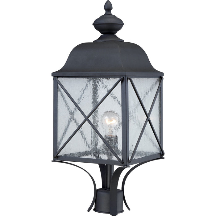 Wingate Textured Black Outdoor Post Light - Outdoor Post Light