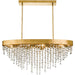 Winham 8 Light Antique Gold Crystal Chandelier - Chandeliers