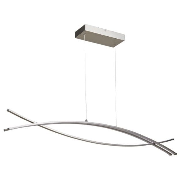 Wishbone Brushed Nickel 1 Light LED Pendant - Pendants