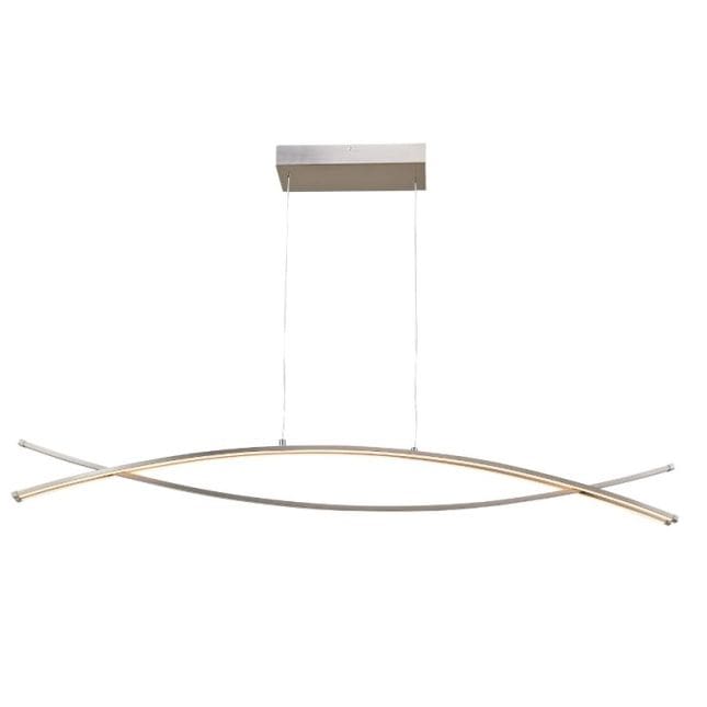 Wishbone Brushed Nickel 1 Light LED Pendant - Pendants