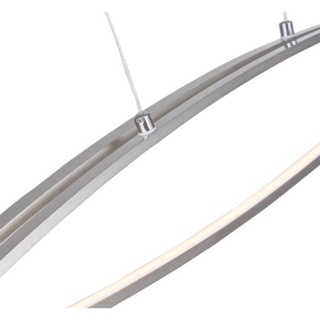 Wishbone Brushed Nickel 1 Light LED Pendant - Pendants