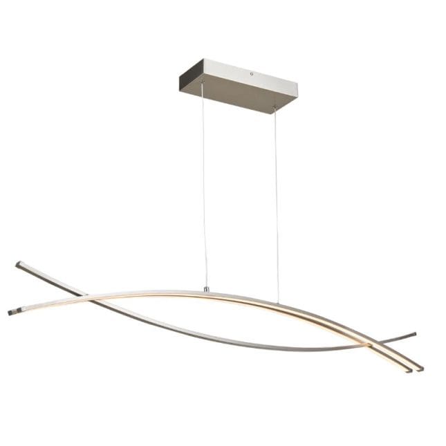 Wishbone Brushed Nickel 1 Light LED Pendant - Pendants