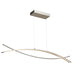 Wishbone Brushed Nickel 1 Light LED Pendant - Pendants