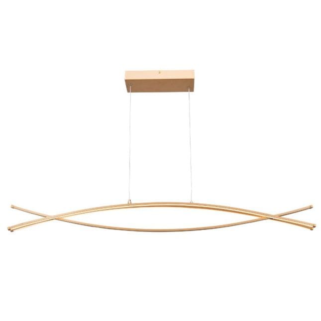 Wishbone Soft Gold 4 Light LED Pendant - Pendants