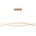 Wishbone Soft Gold 4 Light LED Pendant - Pendants