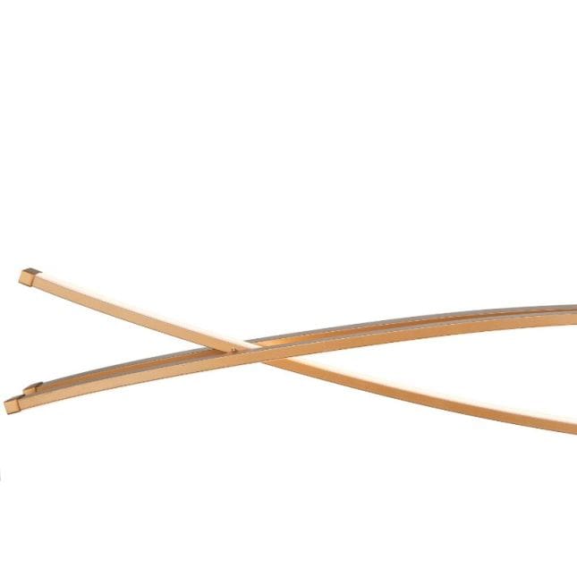 Wishbone Soft Gold 4 Light LED Pendant - Pendants