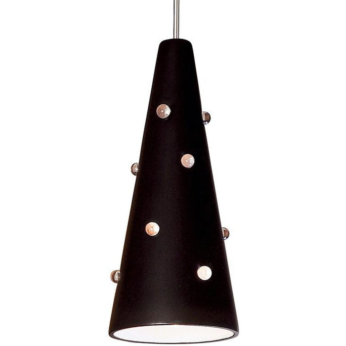 Wizard Matte Black Halogen Mini Pendant - Mini-Pendants