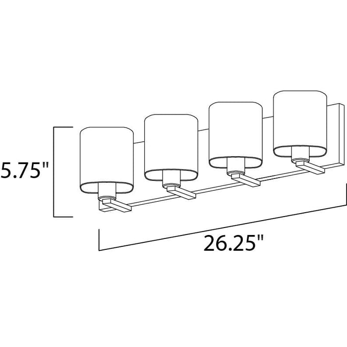 Wrap Satin Nickel Bath Vanity - Bath Vanity