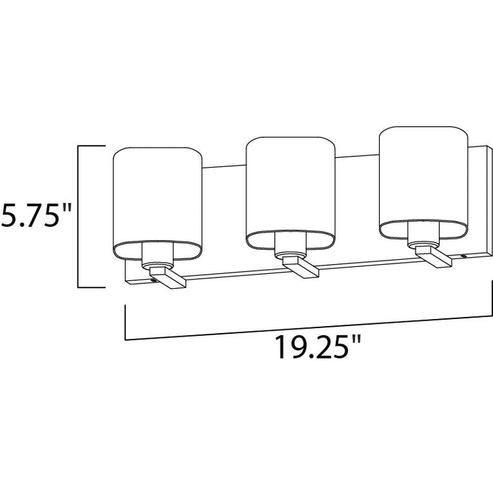 Wrap Satin Nickel Bath Vanity - Bath Vanity
