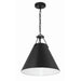 Xavier Matte Black 3 Light Pendant Crystorama XAV-B8305-MK