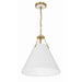 Xavier Vibrant Gold 3 Light Pendant Crystorama XAV-B8305-VG