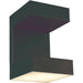 Yoga Matte Black 1 Light LED Outdoor Wall Sconce - Outdoor Wall Sconces