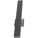 Yoga Matte Black 1 Light LED Outdoor Wall Sconce - Outdoor Wall Sconces