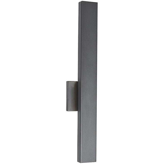 Yoga Matte Black 1 Light LED Outdoor Wall Sconce - Outdoor Wall Sconces