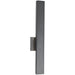 Yoga Matte Black 1 Light LED Outdoor Wall Sconce - Outdoor Wall Sconces