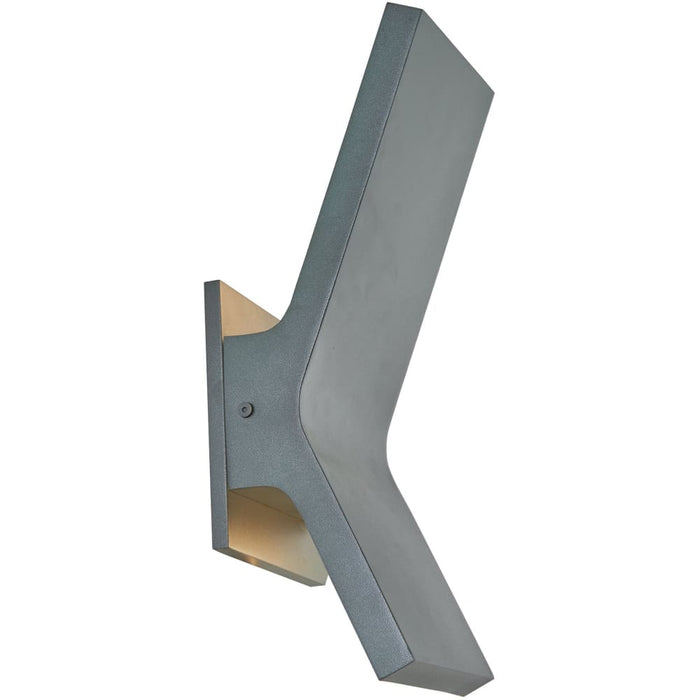 Yoga Matte Black 1 Light LED Outdoor Wall Sconce - Outdoor Wall Sconces
