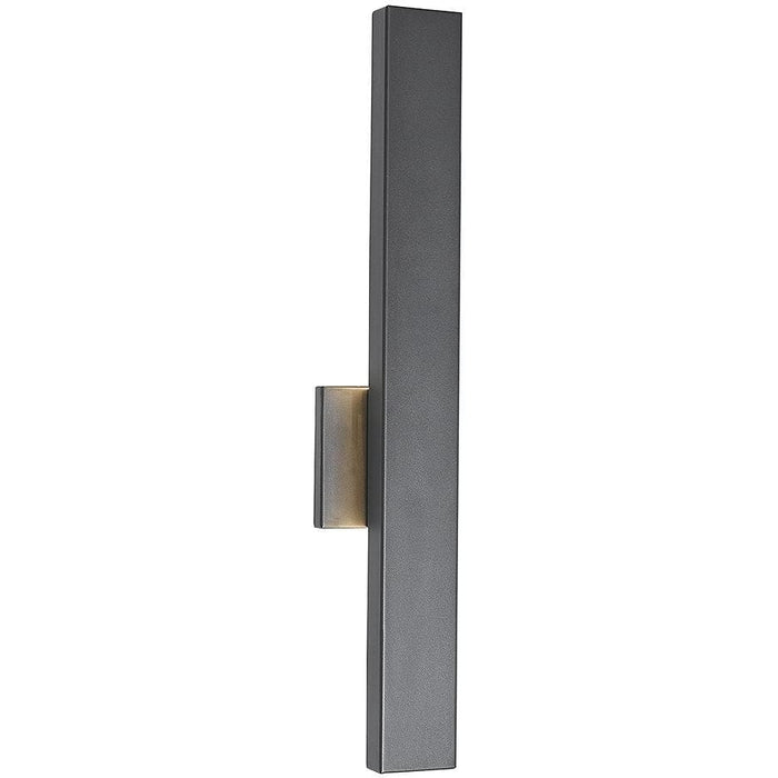 Yoga Matte Black 1 Light LED Outdoor Wall Sconce - Outdoor Wall Sconces