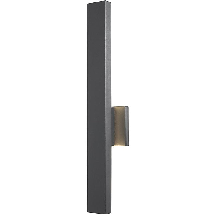 Yoga Matte Black 1 Light LED Outdoor Wall Sconce - Outdoor Wall Sconces