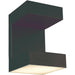 Yoga Matte Black 1 Light LED Outdoor Wall Sconce - Outdoor Wall Sconces