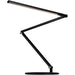 Z-Bar Desk Lamp with base (Warm Light; Metallic Black) - Desk Lamp