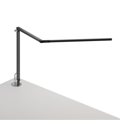 Z-Bar Desk Lamp with grommet mount (Warm Light Metallic Black) - Desk Lamps
