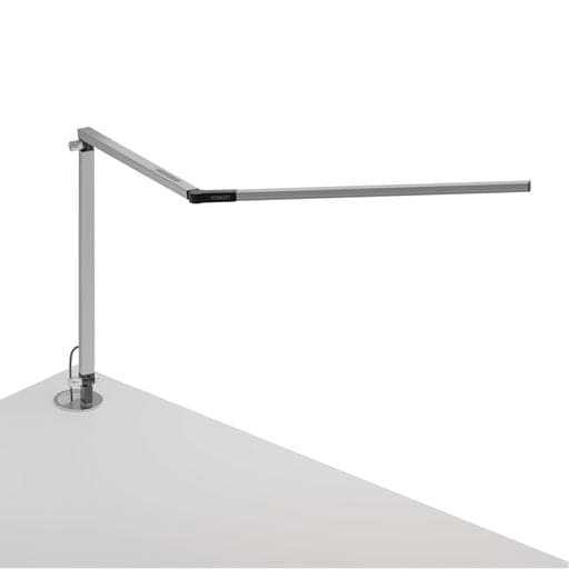 Z-Bar Desk Lamp with grommet mount (Warm Light Silver) - Desk Lamps