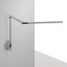 Z-Bar Desk Lamp with hardwire wall mount (Warm Light Silver) - Wall Sconces