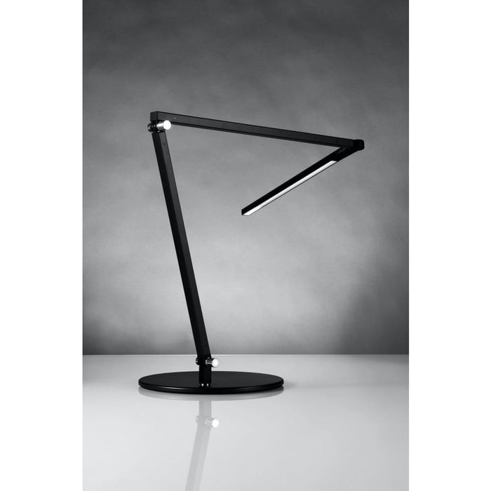 Z-Bar Desk Lamp with power base (USB and AC outlets) (Cool Light Metallic Black) - Desk Lamp