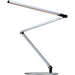 Z-Bar Desk Lamp with power base (USB and AC outlets) (Cool Light Silver) - Desk Lamp