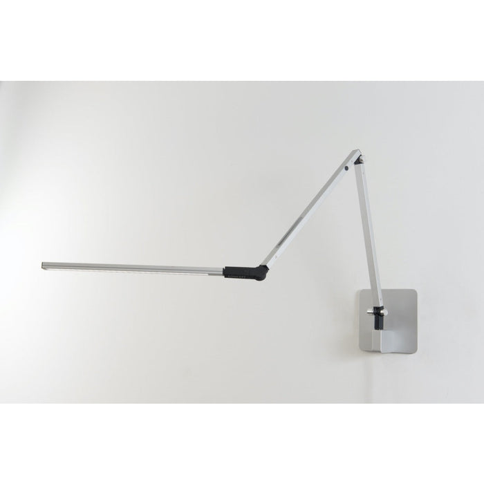 Z-Bar Desk Lamp with power base (USB and AC outlets) (Warm Light Silver) - Desk Lamp