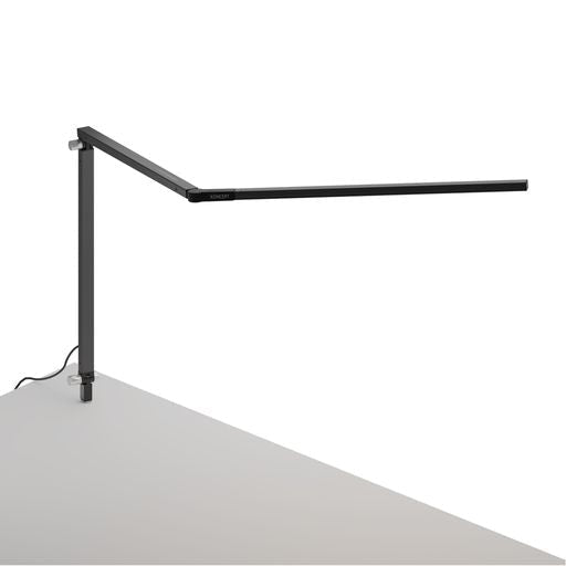 Z-Bar Desk Lamp with through-table mount (Warm Light; Metallic Black) - Desk Lamps