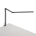 Z-Bar Desk Lamp with two-piece desk clamp (Cool Light Metallic Black) - Desk Lamps