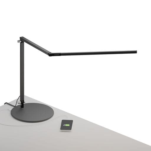 Z-bar Desk Lamp with USB base (Cool Light Metallic Black) - Desk Lamps