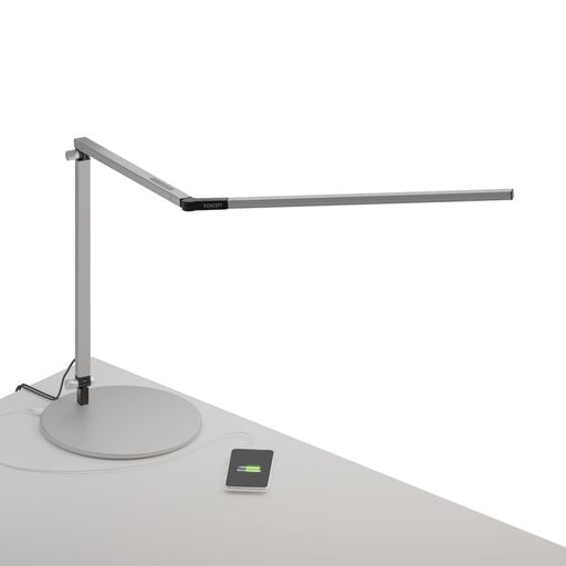 Z-bar Desk Lamp with USB base (Cool Light Silver) - Desk Lamps