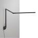 Z-Bar Desk Lamp with wall mount (Cool Light; Metallic Black) - Wall Sconces