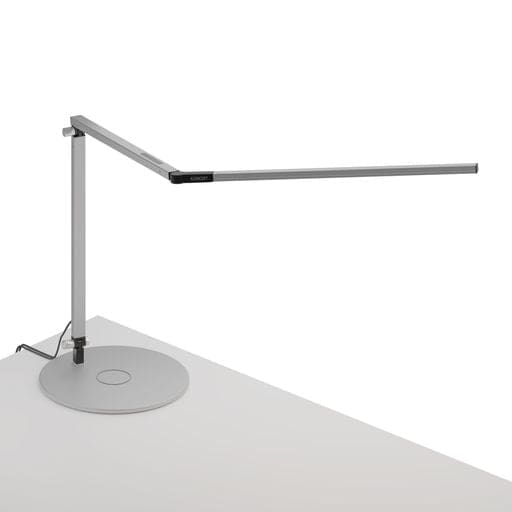Z-Bar Desk Lamp with wireless charging Qi base (Cool Light Silver) - Desk Lamps