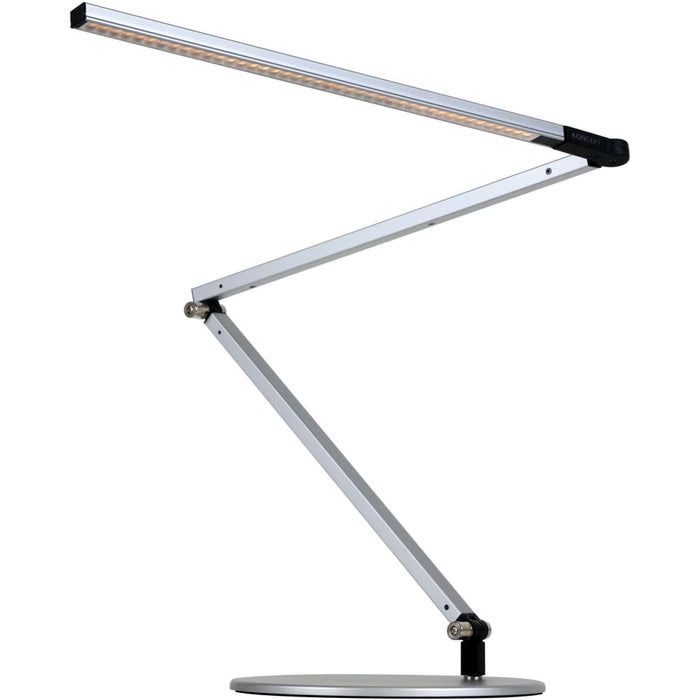 Z-Bar Desk Lamp with wireless charging Qi base (Warm Light Silver) - Desk Lamp