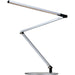 Z-Bar Desk Lamp with wireless charging Qi base (Warm Light Silver) - Desk Lamp