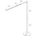 Z-Bar Floor Lamp (Cool Light; Silver) - Floor Lamp