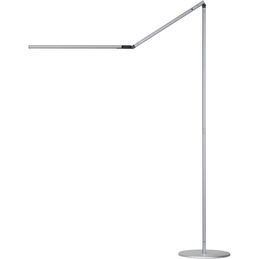 Z-Bar Floor Lamp (Warm Light; Silver) - Floor Lamp