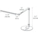 Z-Bar mini Desk Lamp with base (Cool Light; Metallic Black) - Desk Lamp