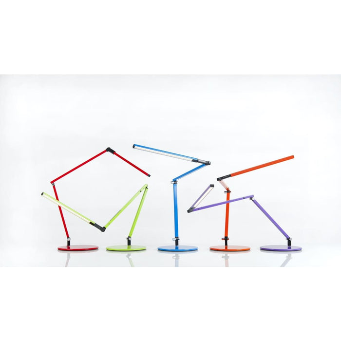 Z-Bar mini Desk Lamp with base (Cool Light; Metallic Black) - Desk Lamp