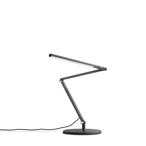 Z-Bar mini Desk Lamp with base (Cool Light; Metallic Black) - Desk Lamps